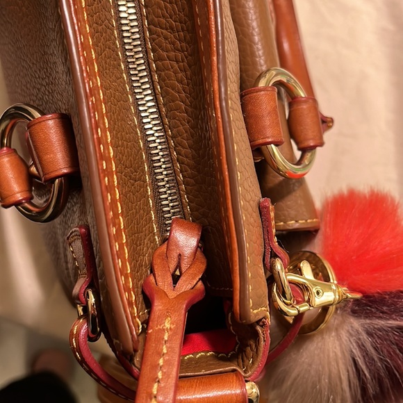 Dooney & Bourke brown leather bag with gold hardware- like new condition - Picture 16 of 16